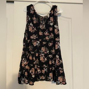 Floral tank top blouse